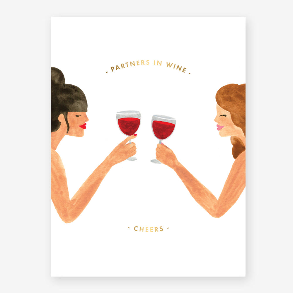 Ilustración pequeña partners in wine