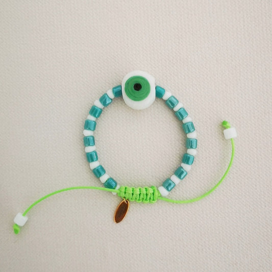 Pulsera mini eye glass circus verde
