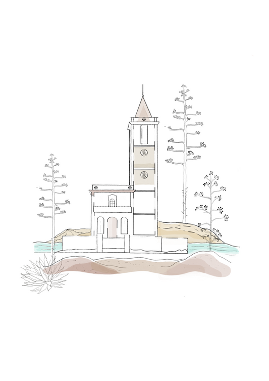 Ilustración Iglesia de Cabo de Gata